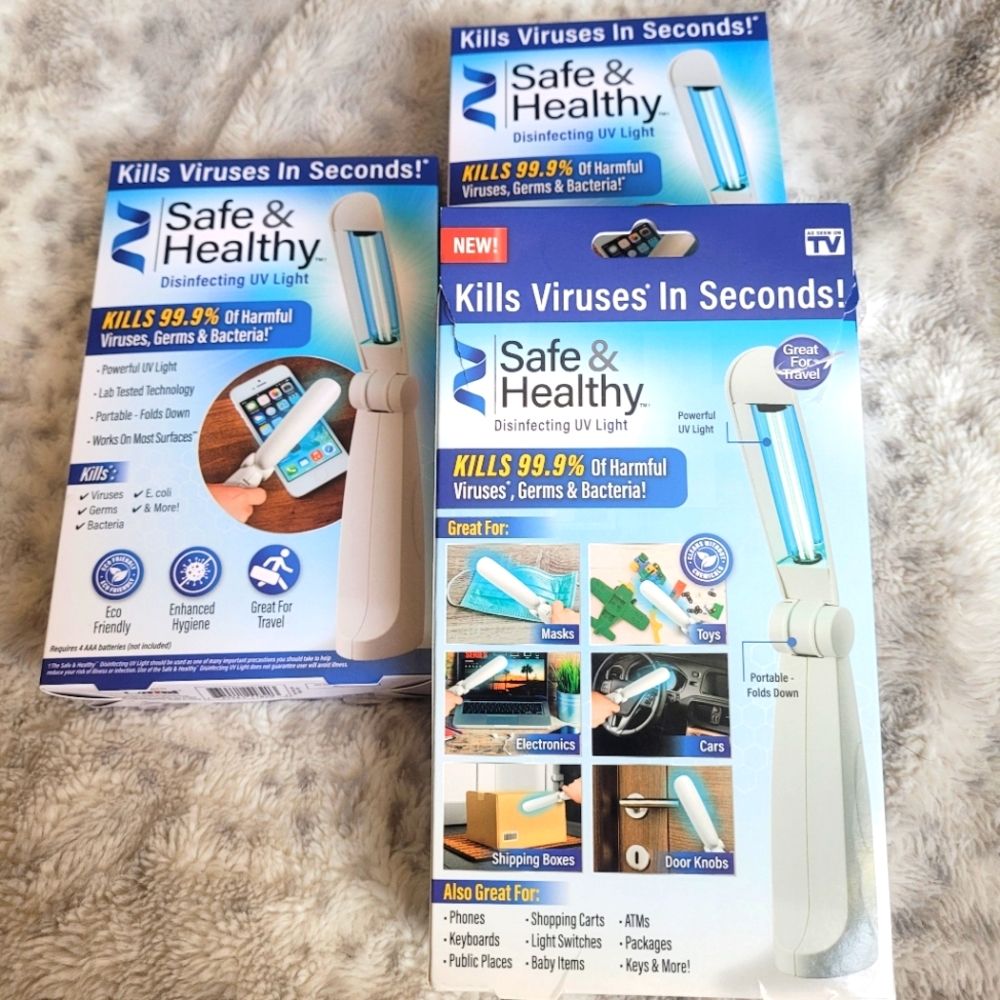 3 Disinfecting UV Lights